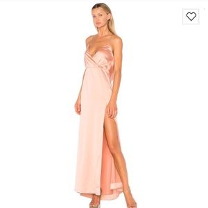 Revolve NBD Zane Gown in Blush